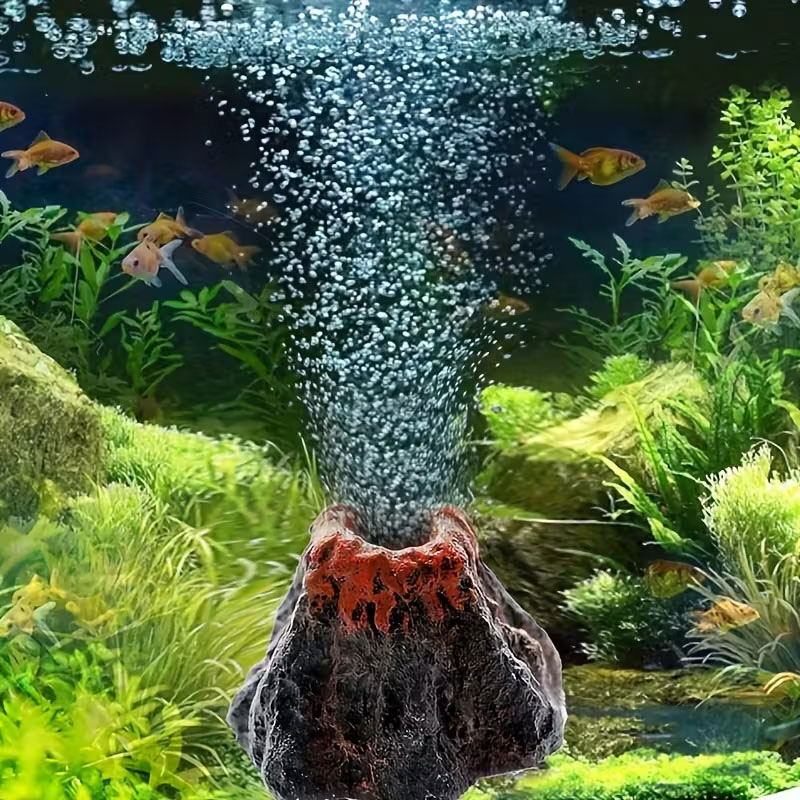 Aquarium Fish Games - Piedra Volcánica de Burbujas para Acuarios,