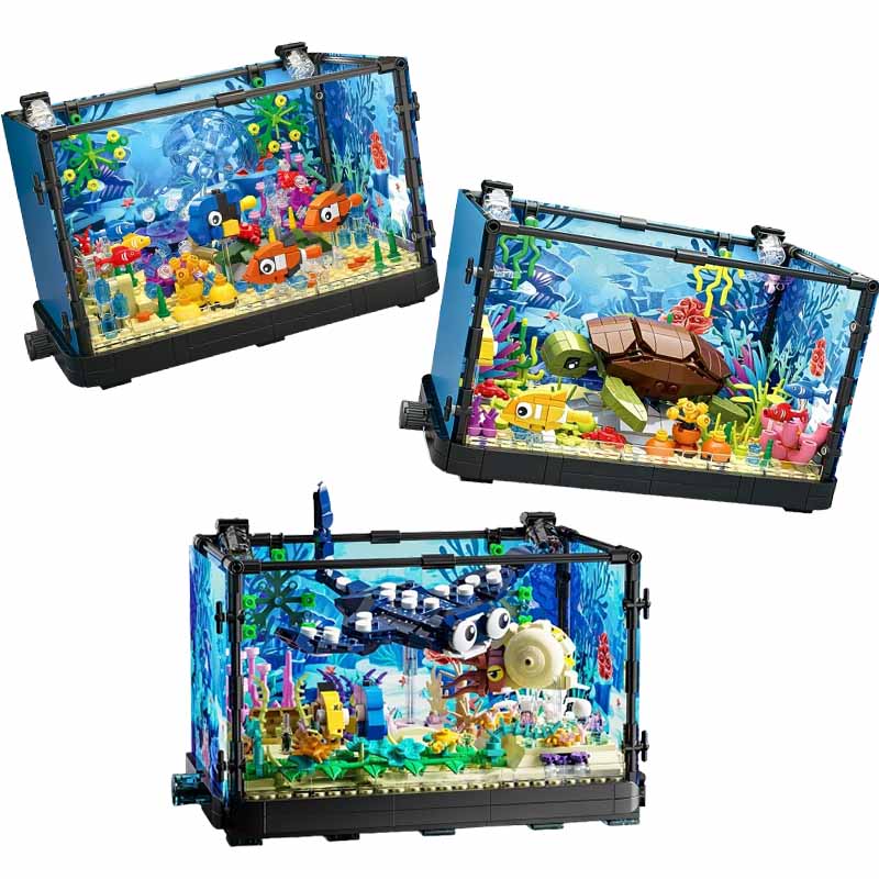 Aquarium Fish Game - Juego de bloques de construcción para