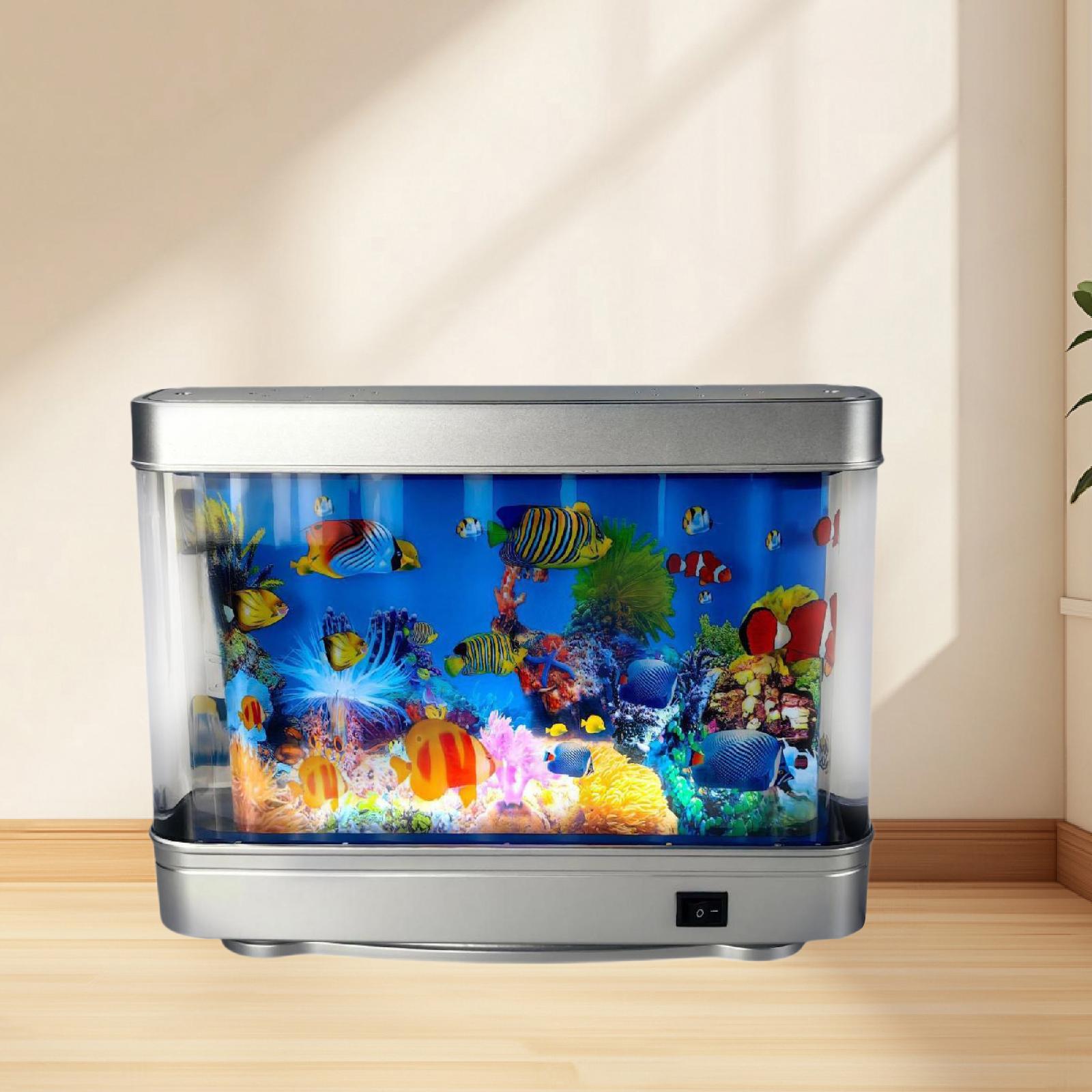 Aquarium Fish Game - Lámpara decorativa de acuario falso, lámpara