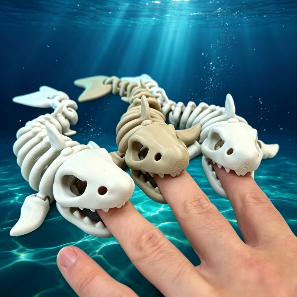 Aquarium Fish Items - Esqueleto de Tiburón Decorativo para Acuario,