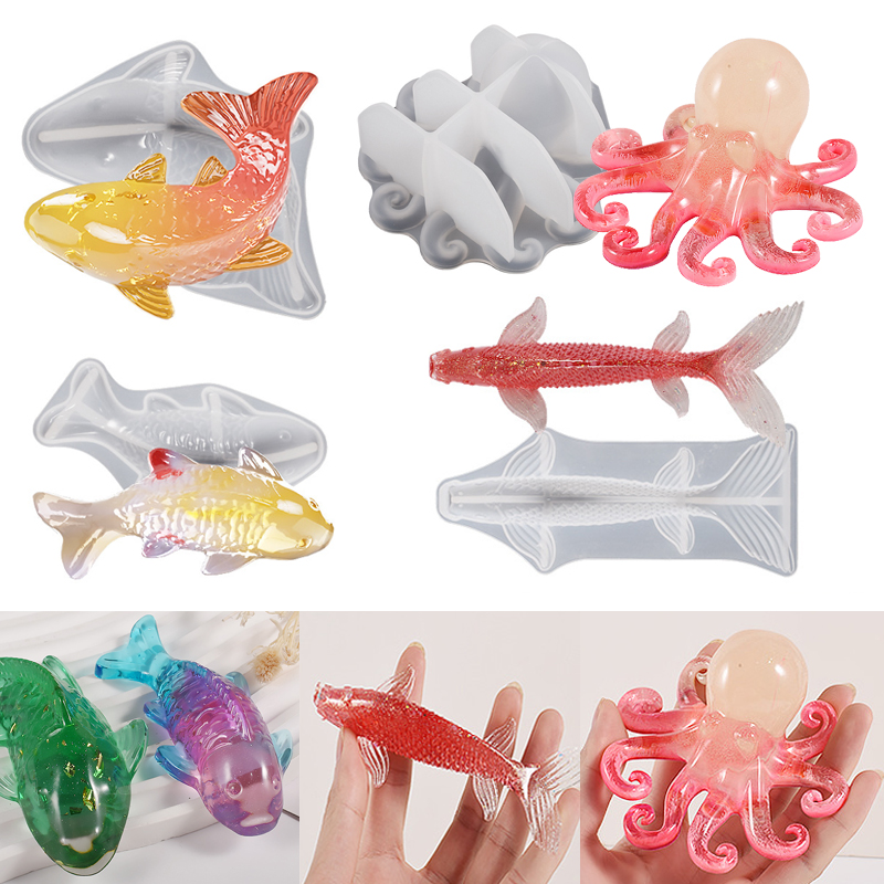 Aquarium Fish Bowl - Molde de resina epoxi con forma