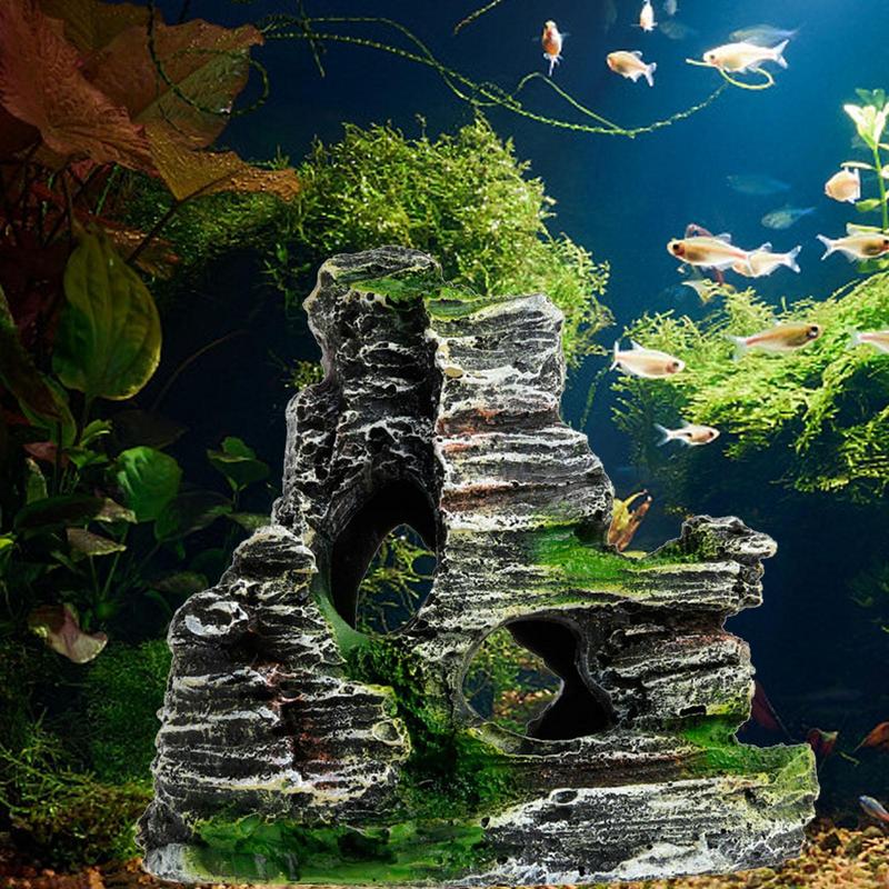 Aquarium Fish Games - Decoración de piedra arenisca para acuario,