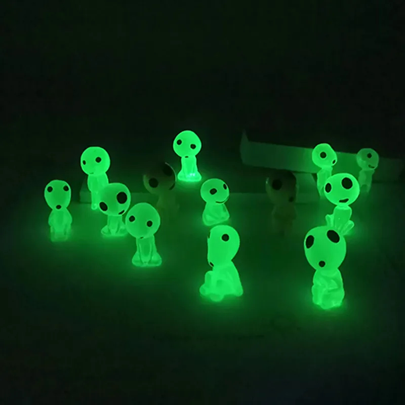 Aquarium Fish Bowl - Figuras luminosas de elfos para decoración