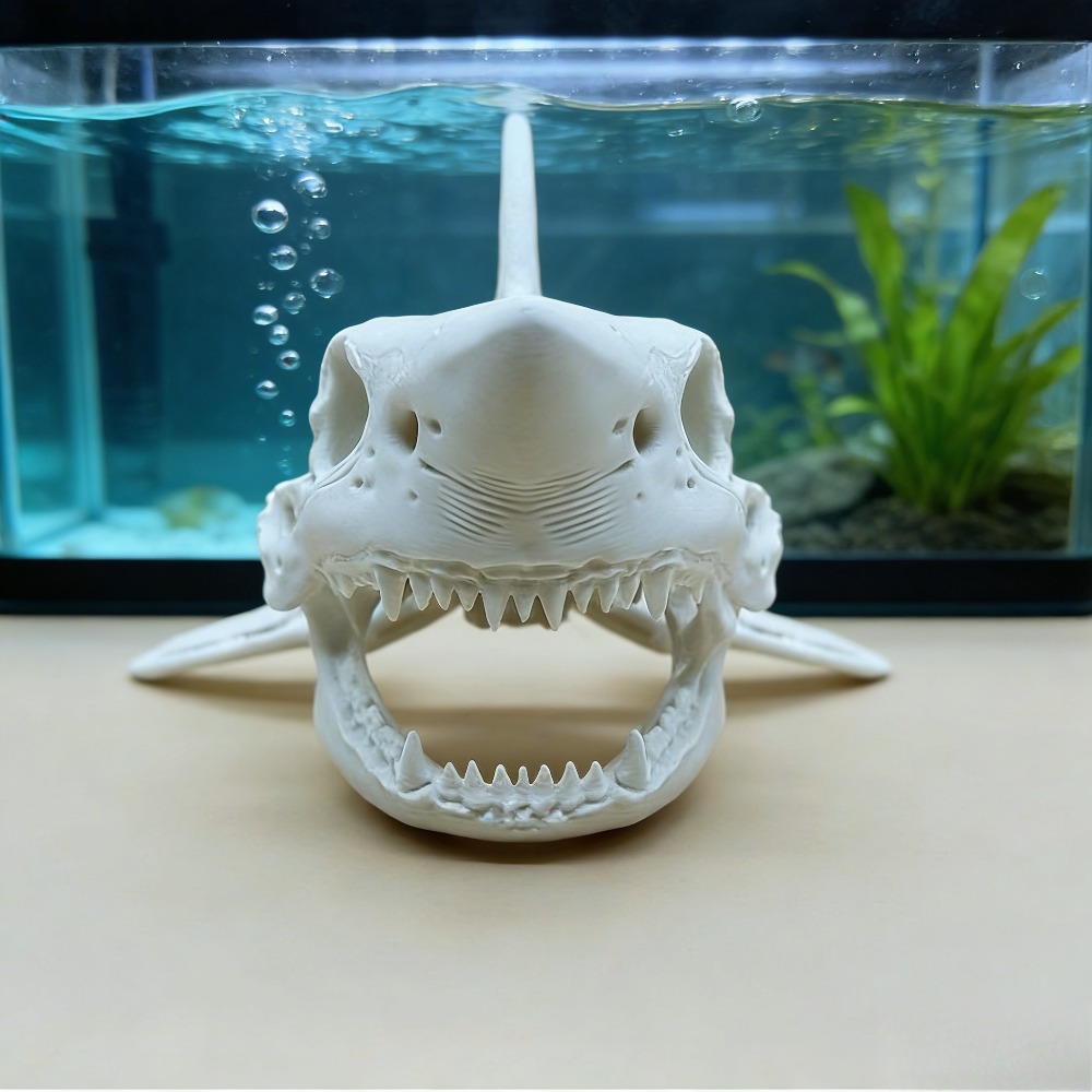 Cráneo de Tiburón Impreso en 3 - Aquarium Fish Games reseña y precio