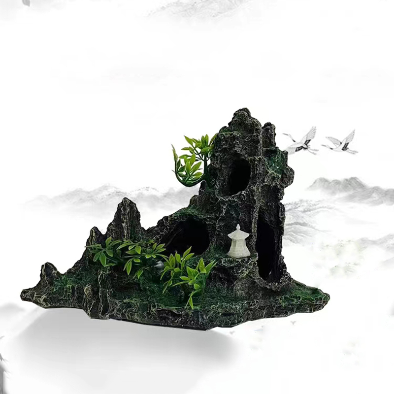 Decoración de montaña de roca  - Aquarium Fish Games reseña y precio