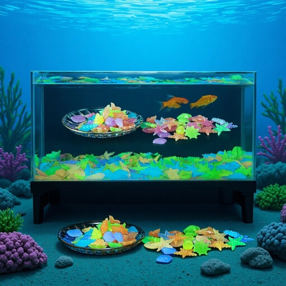 Piedras Luminosas Brillantes d - Aquarium Fish Items reseña y precio