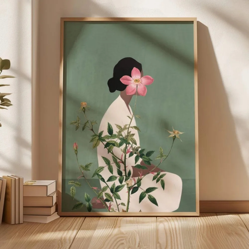 Arte de pared de mujer con cab - Live Plant Fertilizer reseña y precio
