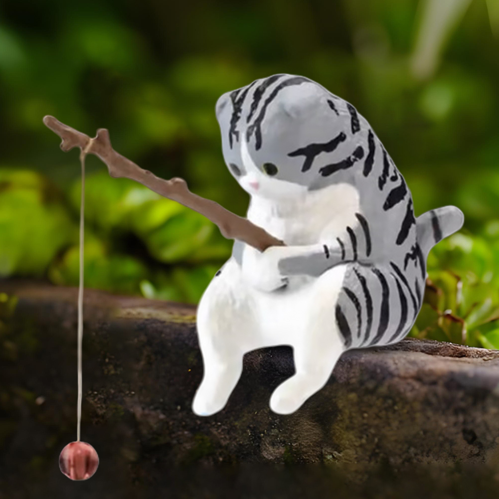 Estatua de Gato de Dibujos Ani - Fish In Aquarium Picture reseña y precio