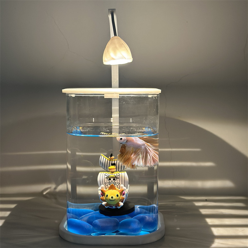 Mini pecera de acuario de vidr - Aquarium Fish Game reseña y precio
