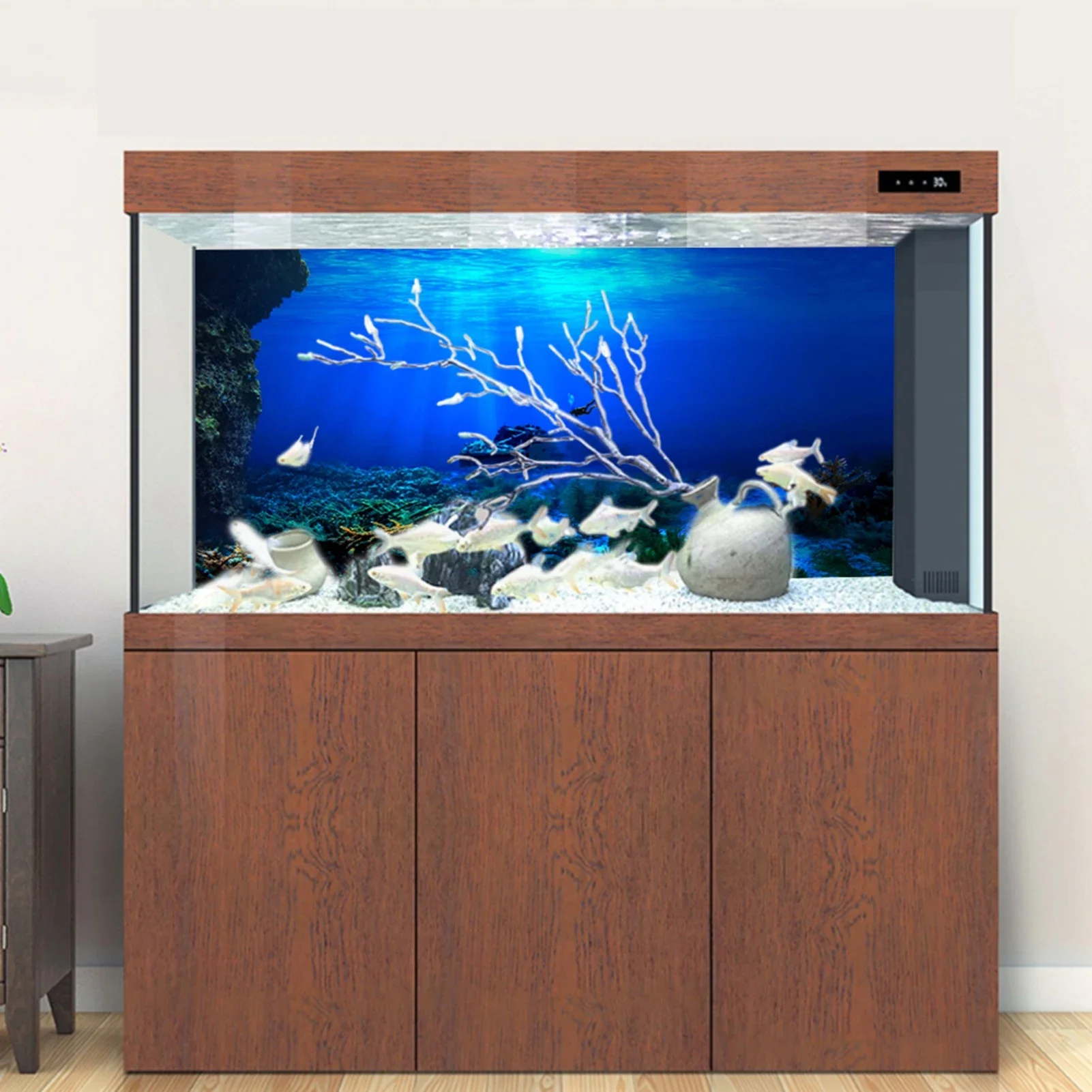 Fondo de acuario de selva trop - Fish In Aquarium Picture reseña y precio