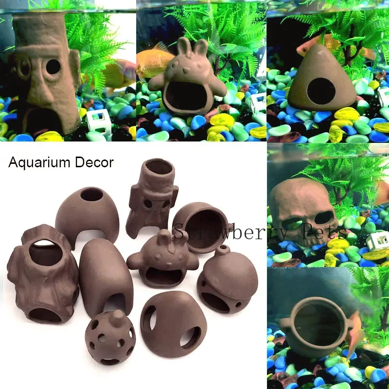 Decoración de acuario de cerám - Aquarium Fish Games reseña y precio