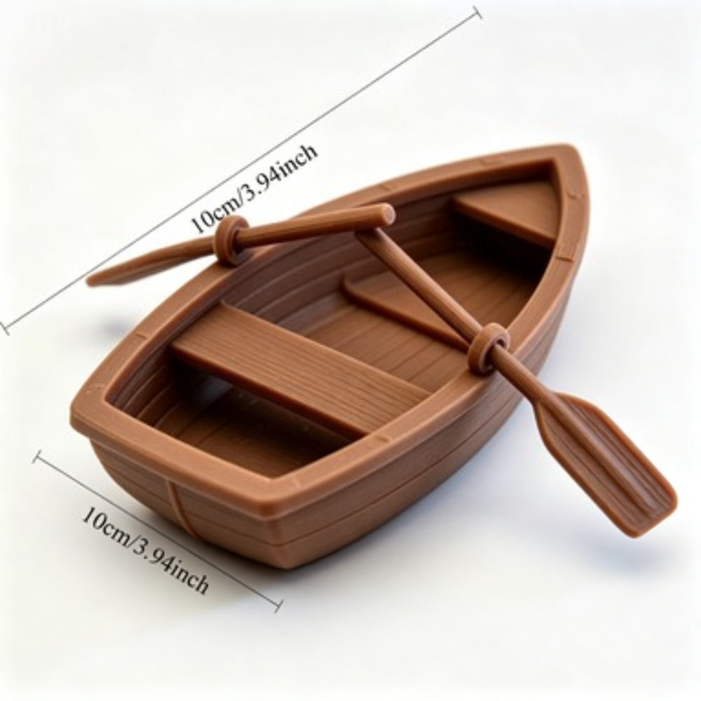Mini Bote de Madera con Doble  - Aquarium Fish Items reseña y precio