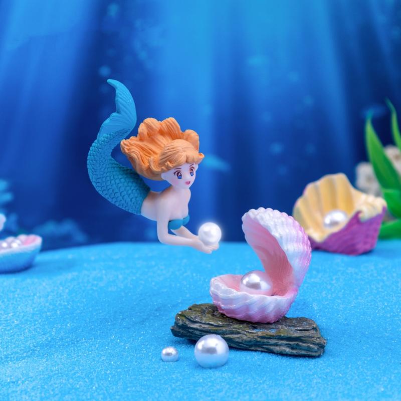 4 Piezas de Adornos de Sirena  - Aquarium Fish Items reseña y precio