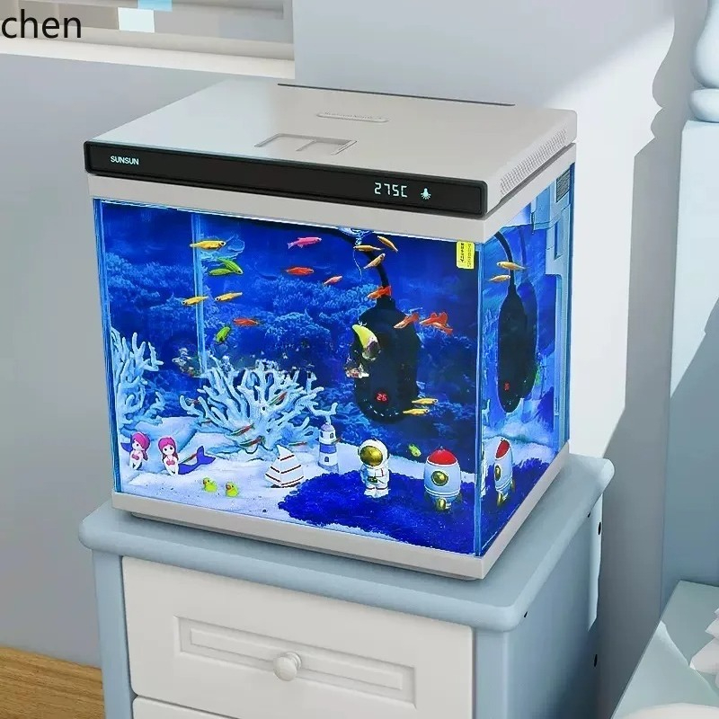 Pecera pequeña de vidrio ultra - Aquarium Fish Without Oxygen reseña y precio
