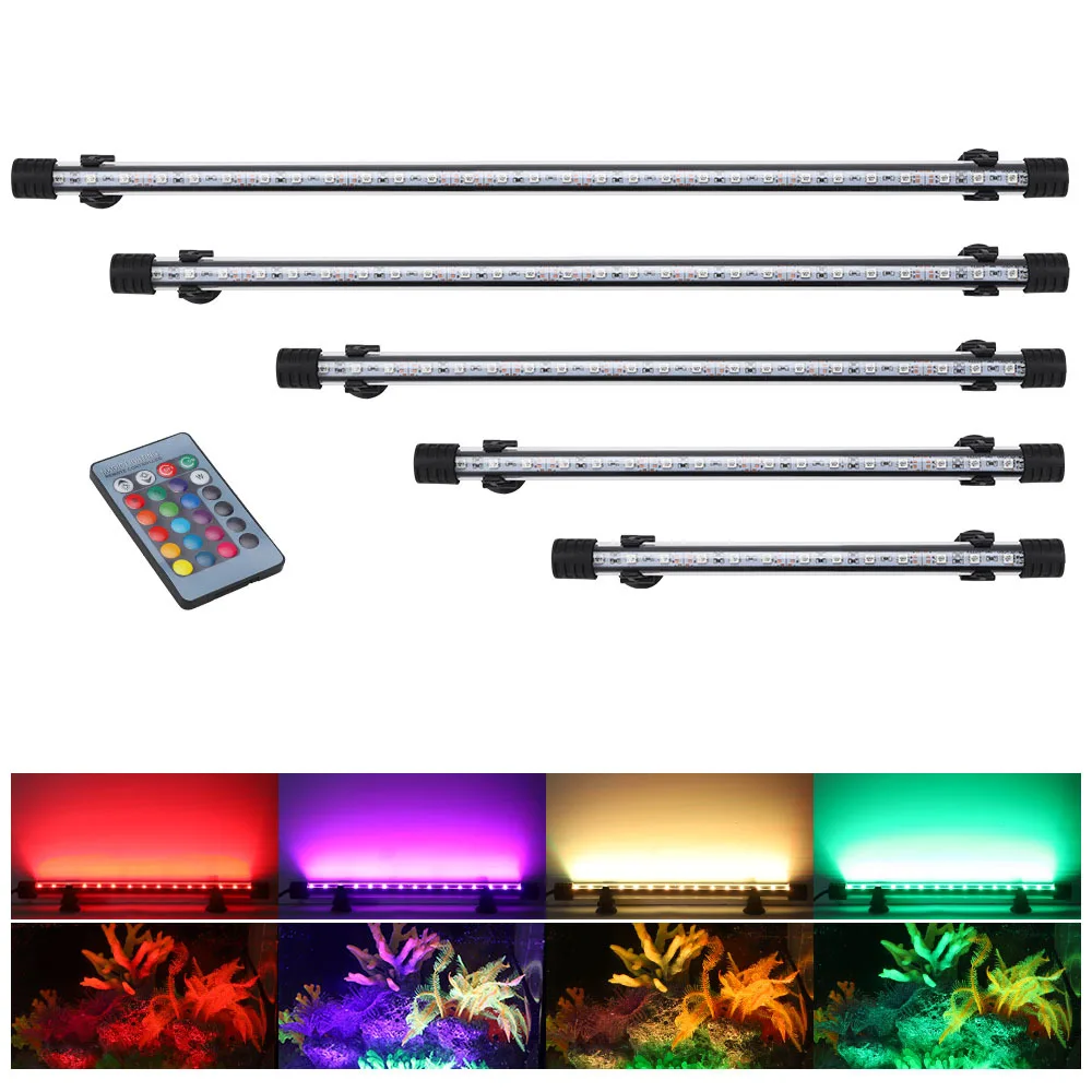 Luces LED RGB impermeables par - Fish In Aquarium Picture reseña y precio