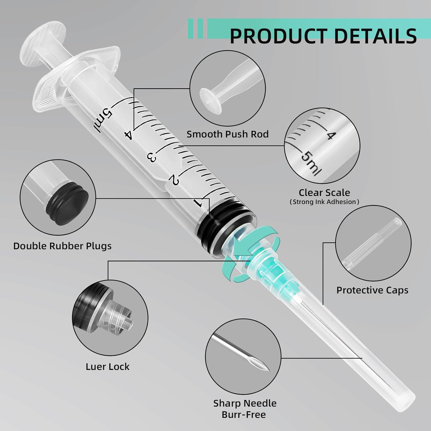 Jeringa Luer Lock de 5 ml, ade - Aquarium Fish Bowl reseña y precio