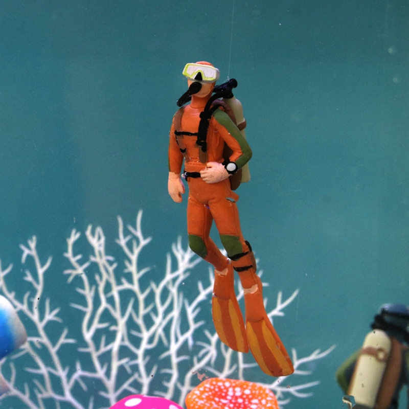 Decoración de buzo de acuario, - Aquarium Fish Games reseña y precio