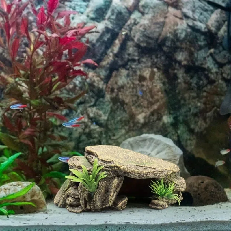 Decoración de tanque de tortug - Aquarium Fish Games reseña y precio