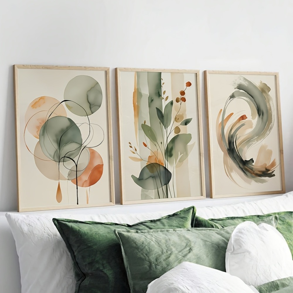 3 piezas de arte de pared abst - Live Plant Fertilizer reseña y precio